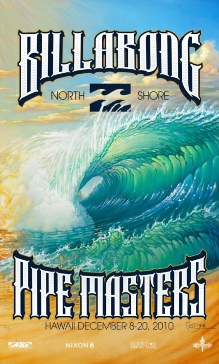 2010 BILLABONG PIPE MASTERS Surfing Competition Print