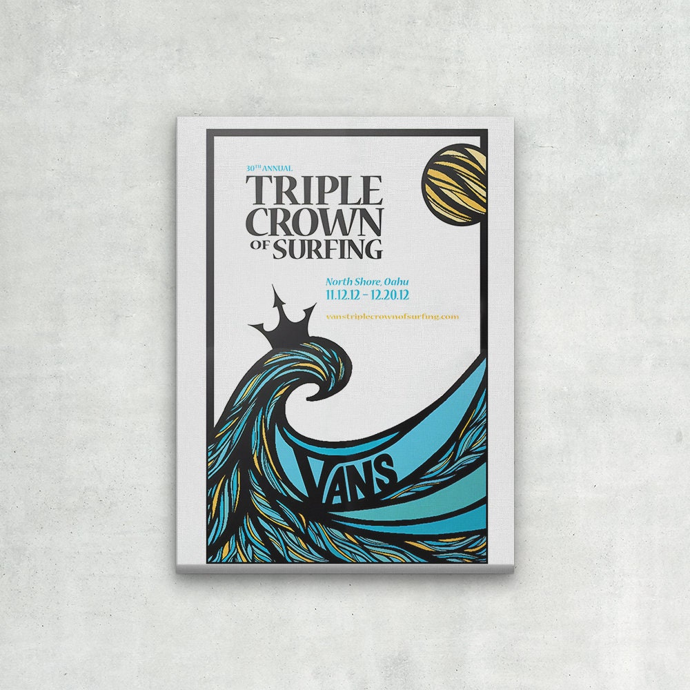 Women's Triple Crown of Surfing2009 ポスター Art Triple Crown Of Surfing 2009 Women's VANS Triple Crown Of