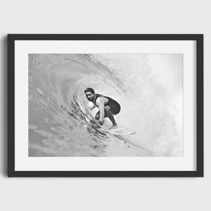 Pintura de acuarela SURFER - Descarga digital, Arte imprimible, Cartel de surf vintage, Cartel de surf retro, Impresión de surf, Acuarela de surf
