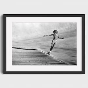 1970 VINTAGE SKATEBOARDING Photo - Digital Download, Printable Art, Black & White Skate Photo, Vintage Skateboarding Poster, Skater Boy