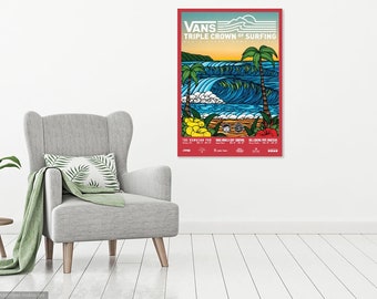 希少 Vans triple crown ヘザーブラウン ポスター surf ヘザーブラウンが2017Vans Triple Crown ofSurfingのメイン