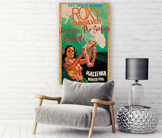 1995 ROXY QUIKSILVER HAWAII Pro Surfing Competition Print