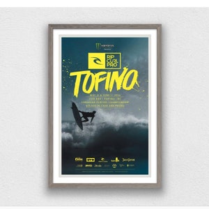 2014 RIP CURL PRO Tofino Competition Print - Digital Download, Printable Art, Vintage Surfing Poster, Retro Surf Poster