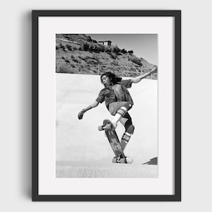 1970 VINTAGE SKATEBOARDING Photo - Digital Download, Printable Art, Black & White Skate Photo, Vintage Skateboarding Poster, Skater Boy