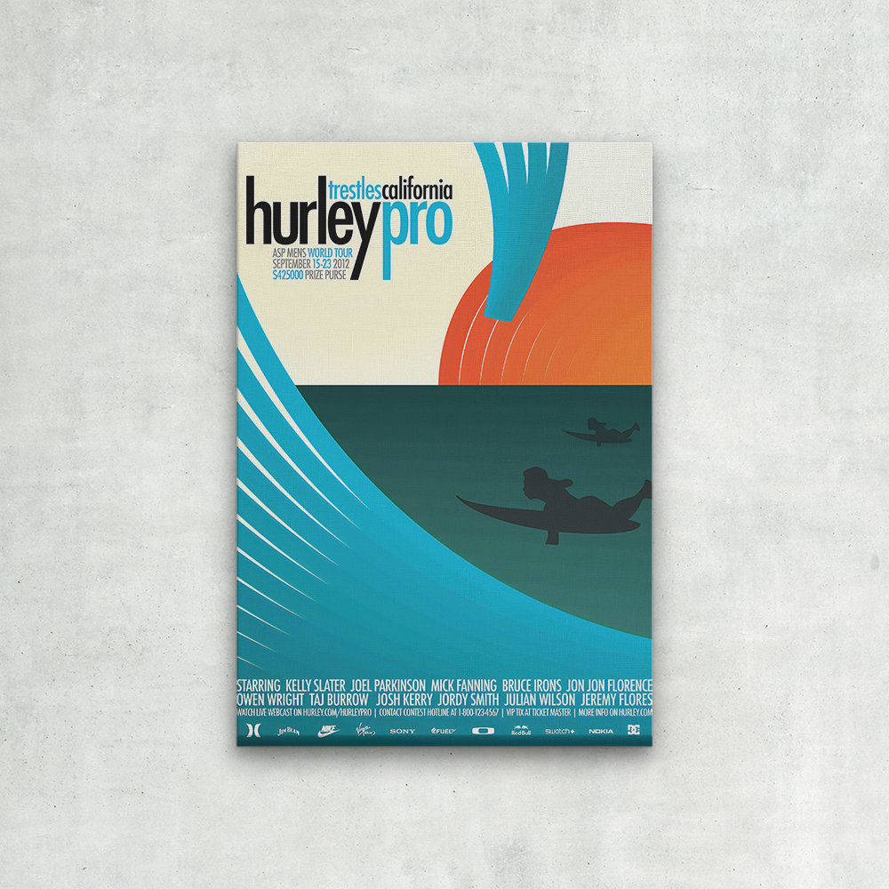 レガシー　HURLEY×TRIBAL ポスター35cm×56cm Hurley Surf Poster - Etsy