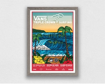 2017 VANS Triple Crown of Surfing Competition Print - Surfing Poster