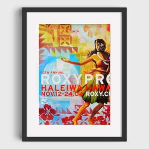 Vintage Roxy Surf Poster - Etsy