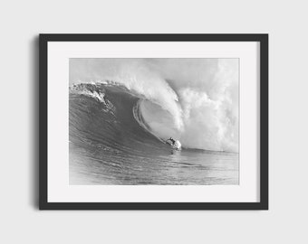 Póster de surf vintage - Pintura de surfista en acuarela (Descarga digital)