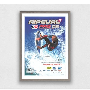 2002 RIP CURL PRO Bell&#39;s Beach Surfing Competition Print - Digital Download, Printable Art, Vintage Surfing Poster, Retro Surf Poster