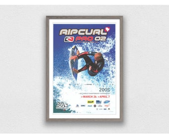 Rip Curl Pro 2002 Surfaffisch - Vintage Surfkonst (Digital Nedladdning)