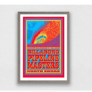 2009 BILLABONG PIPELINE MASTERS Surf Print - Surfing Poster