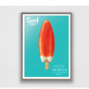 2013 SURF FESTIVAL Poster - Surfing Print