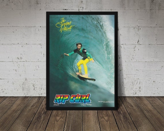Vintage RIP CURL WETSUITS Surfing Print - Surfing Poster - Etsy