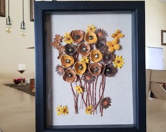 Note de musique quilling art mural encadré papier 3D en filigrane décoration musicale fait main cadeau pour professeur - France