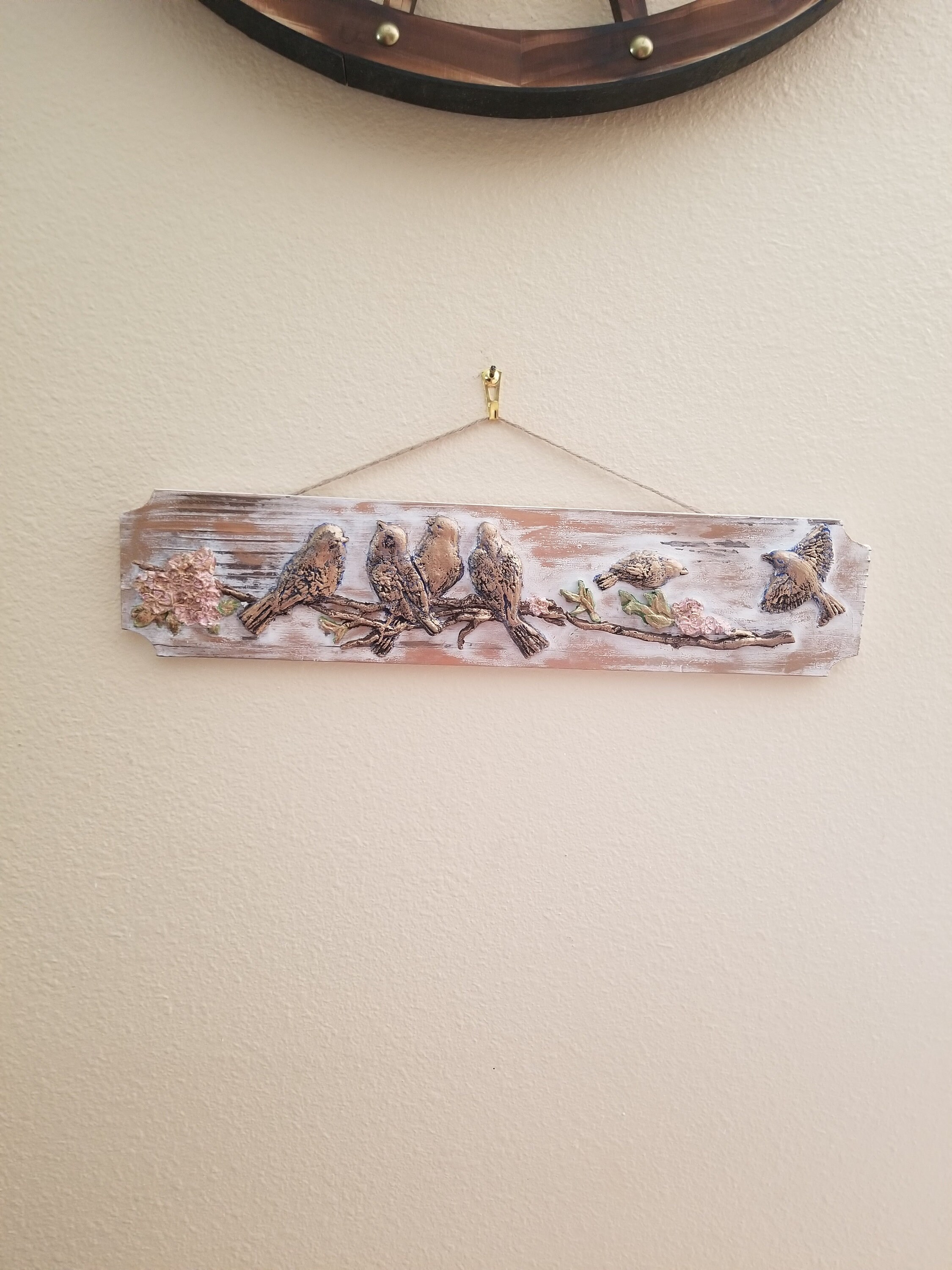 Birds Mixed Media Wall Decor Rustic Decor Farmhouse Etsy