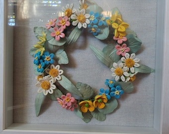 Arte de filigrana - Primavera II - Arte mural - Arte en papel - Decoración de pared - Tapiz
