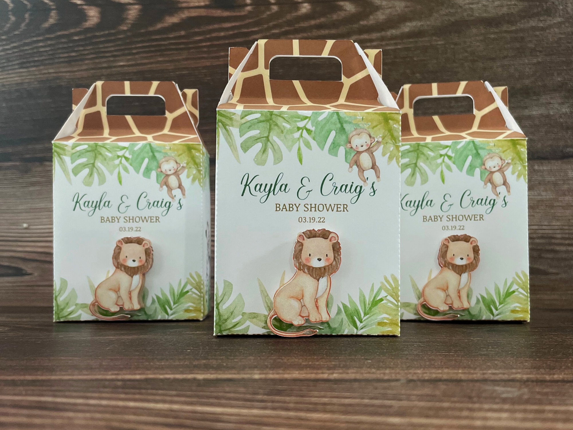 Animal Bottle Jungle Themed Baby Shower Favors Inch Safari Animals