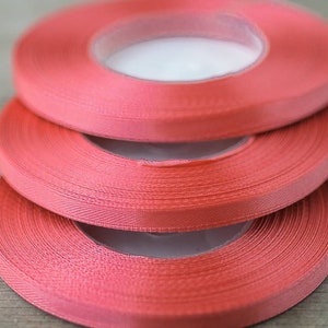 pastel roze 6mm satijn lint bruiloft voorraad 35yard craft lint bloemen lint dun lint cadeau verpakking levering bruiloft decoratief lint