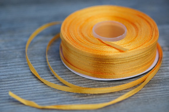 Dark Yellow Ribbon 3mm Satin Ribbon 99.5 Yard Skinny Craft - Etsy