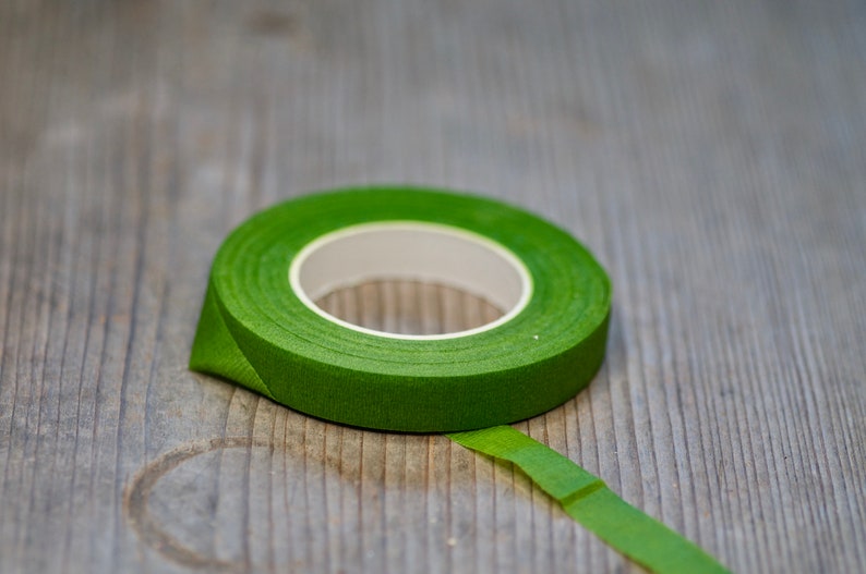 Florist Tape Green Whtie Floral Stem Tape Flower Tape Stem Etsy