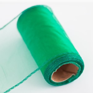 Turquoise Ribbon Sheer Organza Ribbon 4.7&quot; Wide 9.3 Yard Long, DIY Wedding Decor Supplies, Bow Ribbon, Craft Ribbon Hat Ribbon, Dress Ribbon