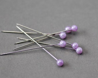 4cm Lavendel Perle Corsage Pins, violette Pins, Brautstrauß Zubehör, Hochzeitsaccessoires, dekorative Pins für Blumenstrauß, florales Zubehör