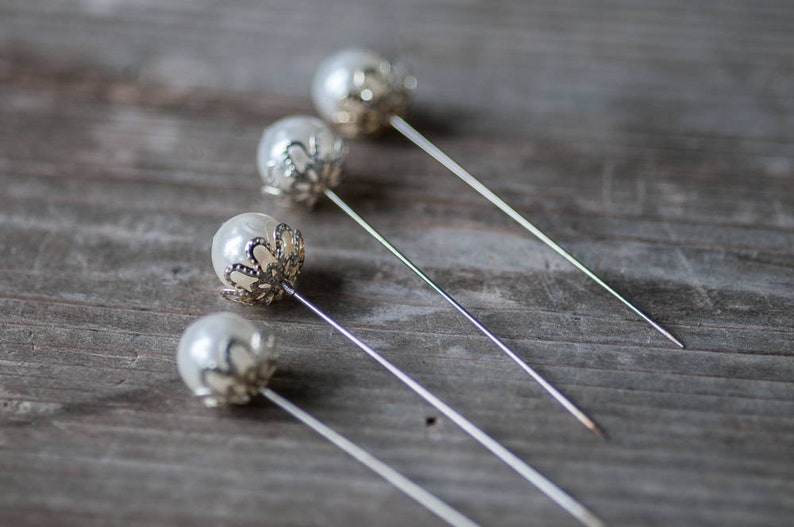 Large Pearl Head Pins Decorative Pins Pearl Wedding Pins Florist Pins Wedding Decor Valentine Decor Romantic Wedding Bouquet Pins