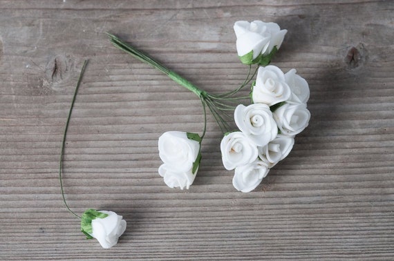 2cm Schaumrosen Weiße Rosen Kunstrosen Hochzeit Blumen Fake Rosen Hochzeit Kranz Dekorative Rosen Bastelblumen Boutonniere Blume