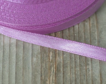 Amaranth Pink Satin Ribbon 35yard 6mm Think Ribbon Dirty Pink Florist Supply Wedding Bouquet Ribbon Craft Supply Wrapping Polyester Ribbon