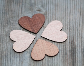 5cm Wooden Hearts, Wedding Decor, Natural Wood Rustic Craft Hearts, Scrap booking Heart Shapes, Decorative Wood Hearts, Wedding Table Decor