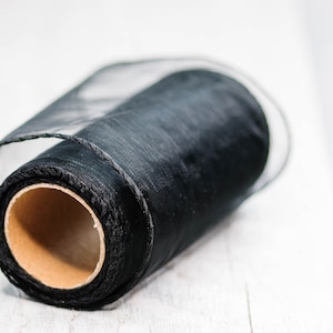 Black Wedding Ribbon Sheer Organza Ribbon 4.7&quot; Wide Decorative Ribbon DIY Craft Ribbon Wedding Bow Ribbon 9.3&quot; Long Sheer Ribbon