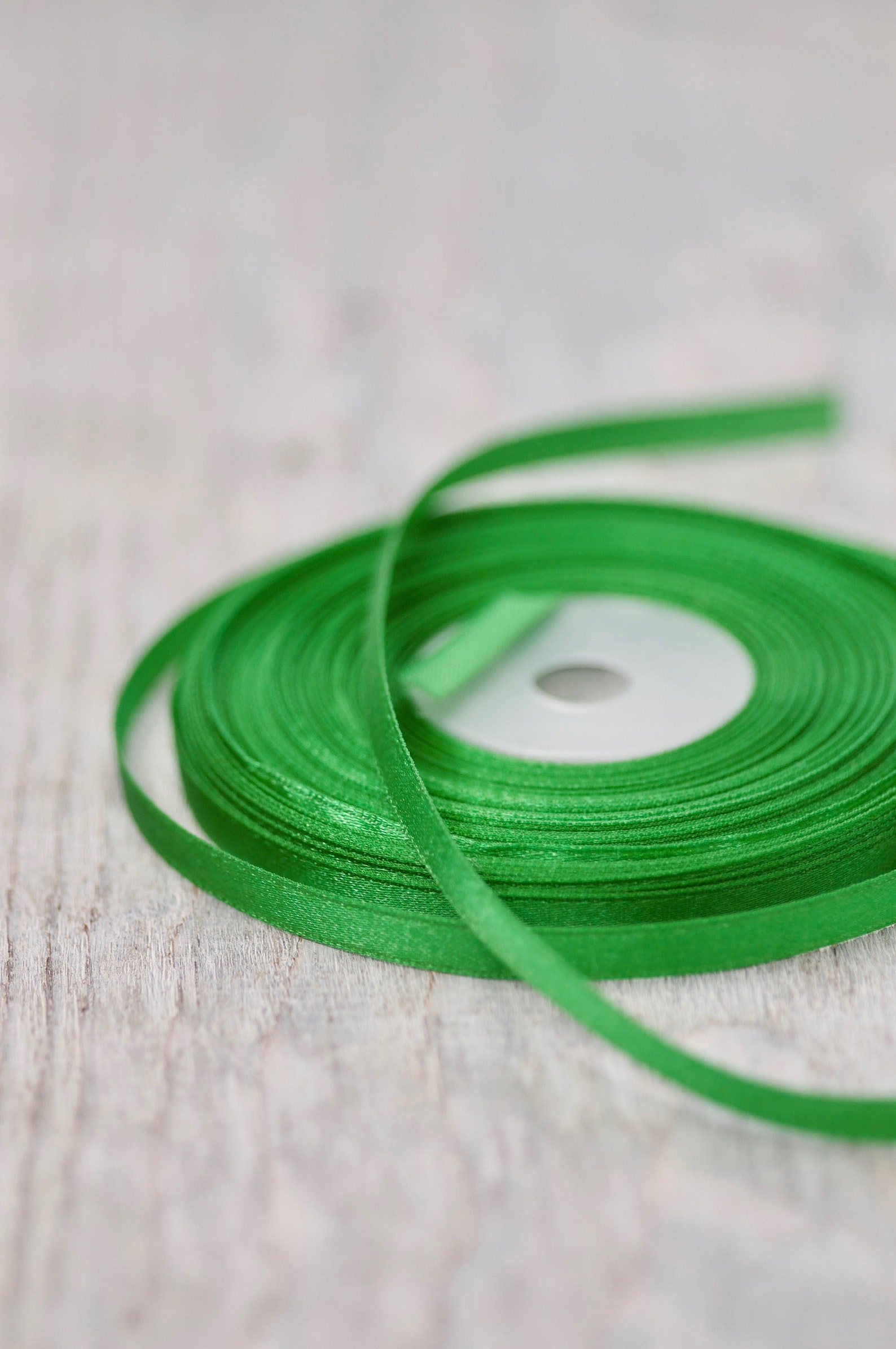 6mm Satin Ribbon Grass Green Ribbon Wedding Supply Florist Etsy