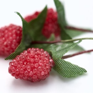 Small Red Faux Raspberries Fruits, Fake Fruits, Wreaths Making Supplies, Autumn Craft Findings, Autumn Home Decor Findings
