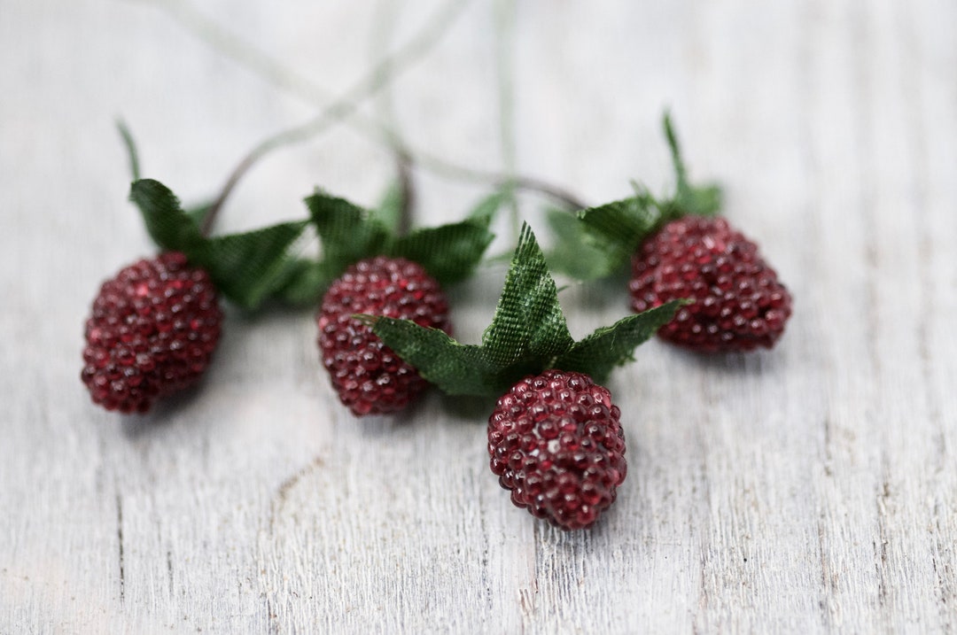 Small Artificial Raspberries Fruits, Fake Fruits, Wreaths Making ...