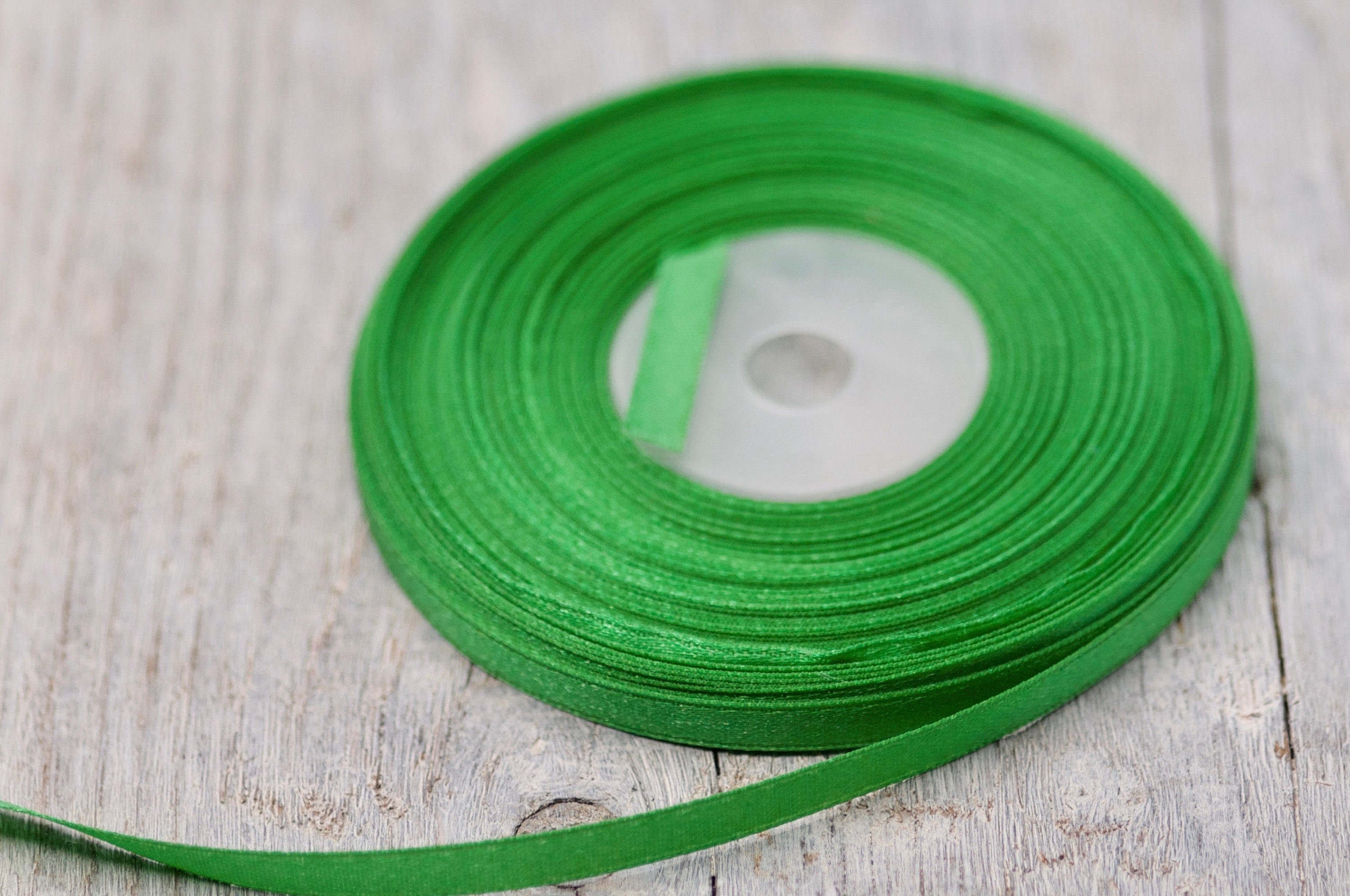 Sweetgrass Ribbon 6mm Satin Ribbon Grass Green Ribbon Wedding Supply Florist Ribbon ...