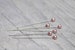 5cm Dirty Pink Ball Point Pins, Craft Pins, Long Quilting Pins, Craft Supplies, Sewing Pins, Pink Head Pins, Long Ball Pins, Florist Pins 