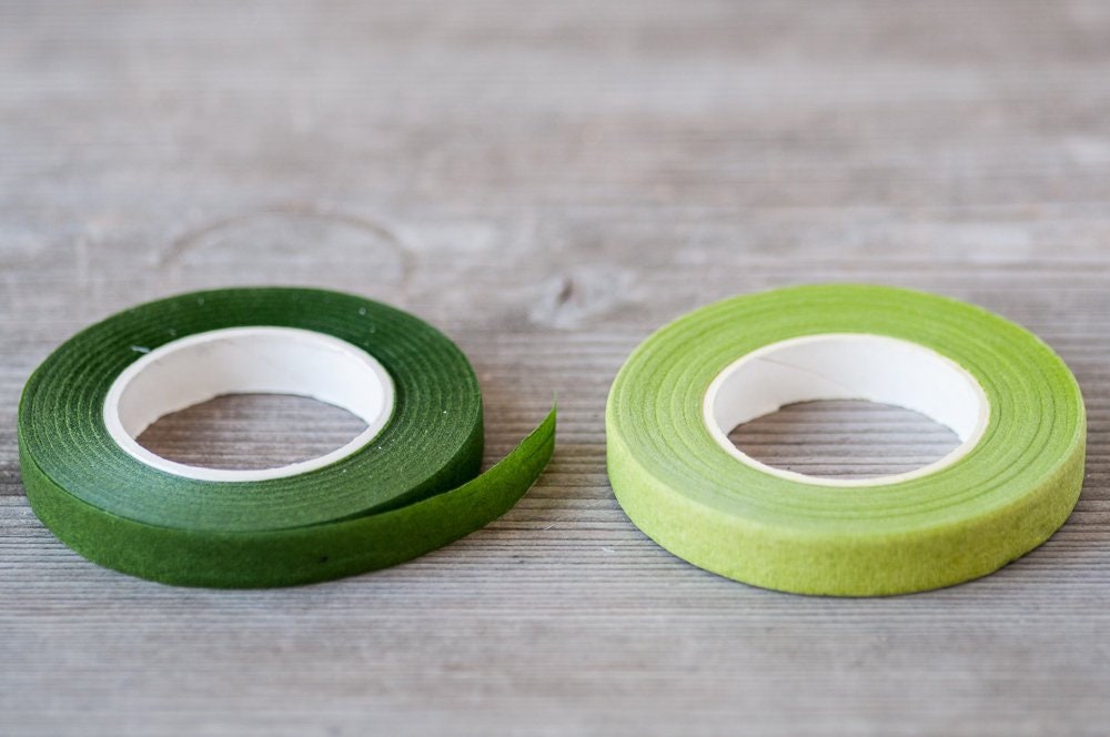 Florist Stem Wrap Tape - Olive Green - Adaria Home and Garden Decor