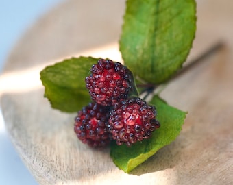 Faux Red Berries 2 bunches of 3, Faux Berry, Wreath Making Supplies, Autumn Findings, Autumn Decor, Fall Bouquets Findings, Faux Fruit