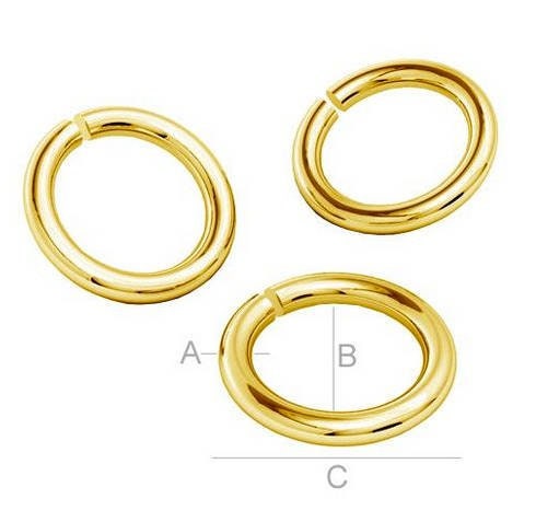 Large Gold Jump Rings, 12mm Jump Rings, 22k Gold Plated Jump Rings, Split  Jump Rings, Open Jump Ring Connectors, Jewelry Findings, 20pc 