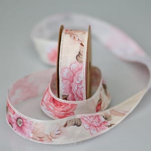 1-10 Yds,floral Ribbon,flower Ribbon,satin Ribbon,craft