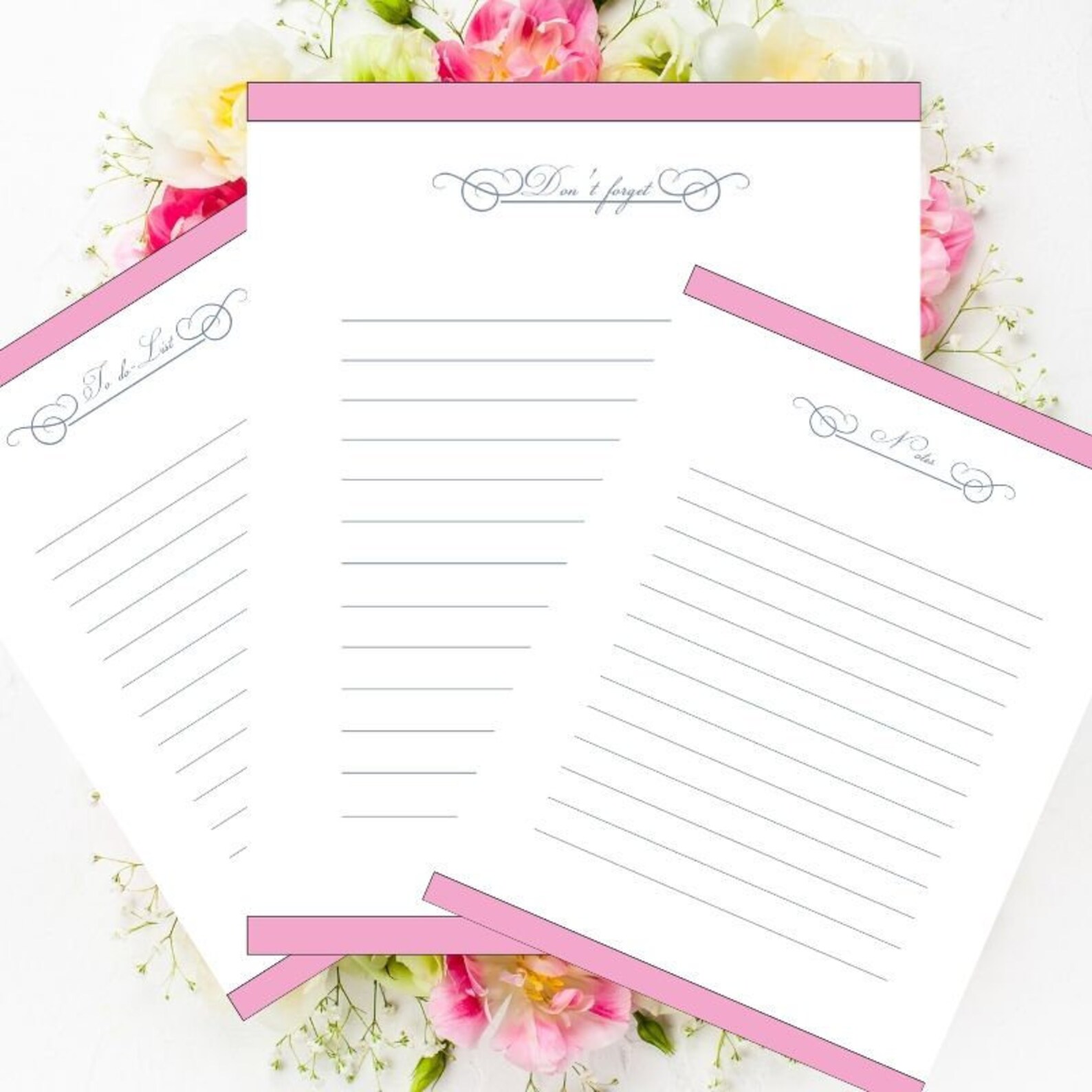 To do Dont forget notes Printable Letter Size printable | Etsy