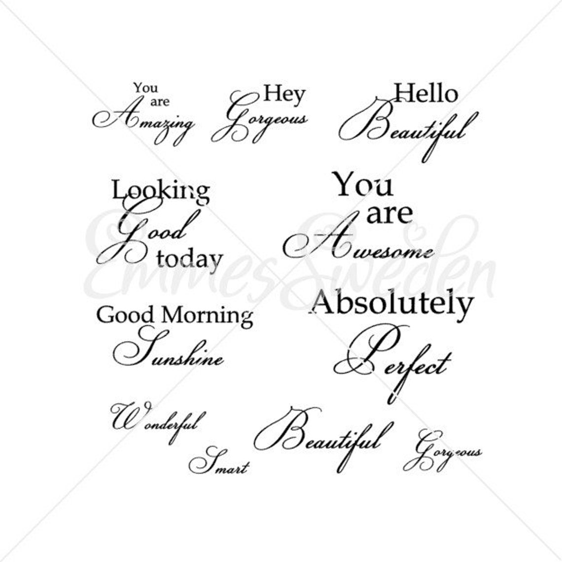 Mirror Words Svg Bundle Svg Inspirational Svg Perfect Svg Etsy