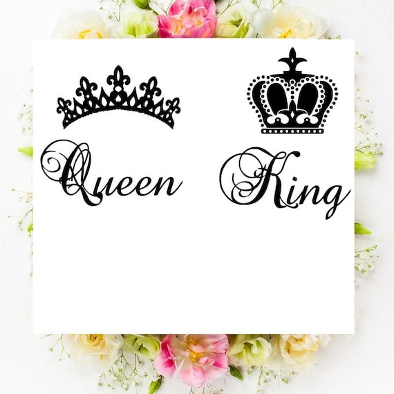Download Royal Couple Svg King Queen Svg Her King Svg His Queen Svg Etsy