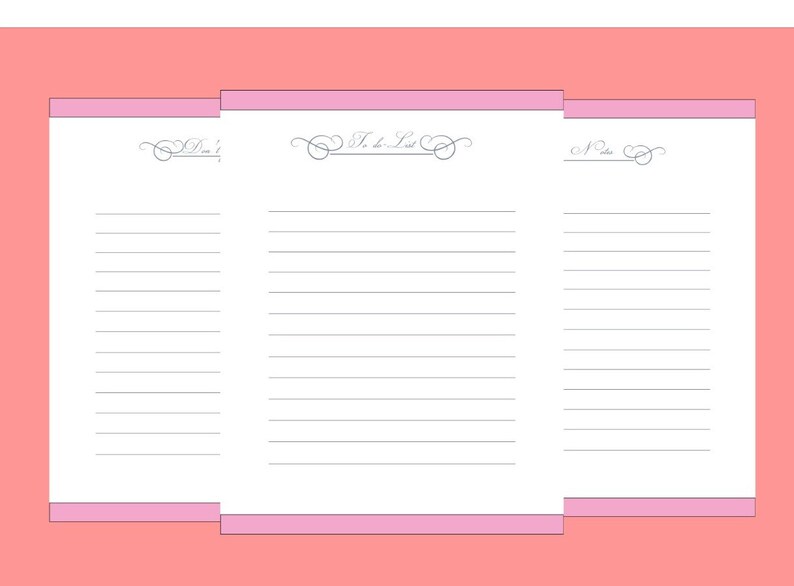 To do Dont forget notes Printable Letter Size printable | Etsy
