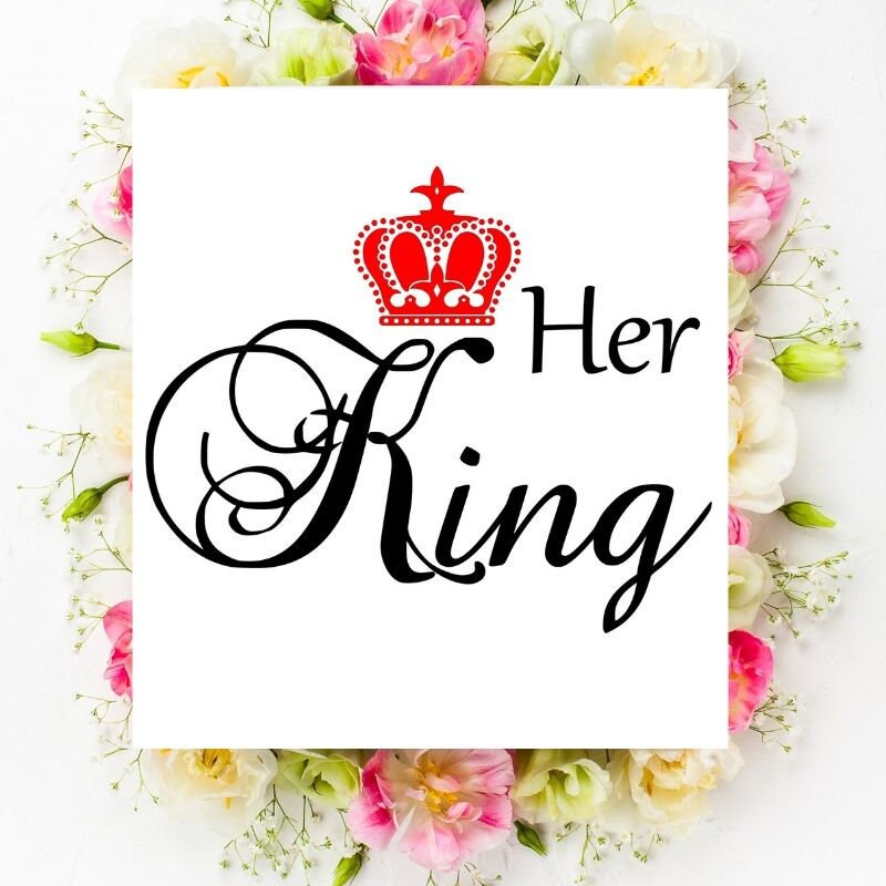 Download Royal Couple Svg King Queen Svg Her King Svg His Queen Svg Etsy