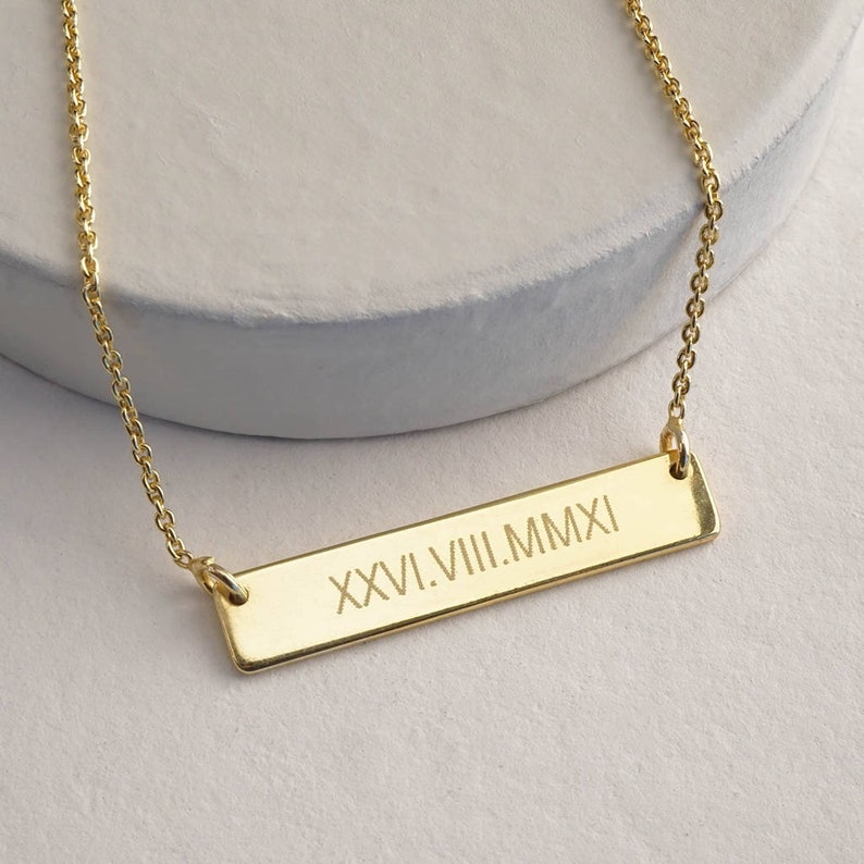 rose gold filled Custom bar necklace bar necklace bar necklace personalized bar necklace name necklace