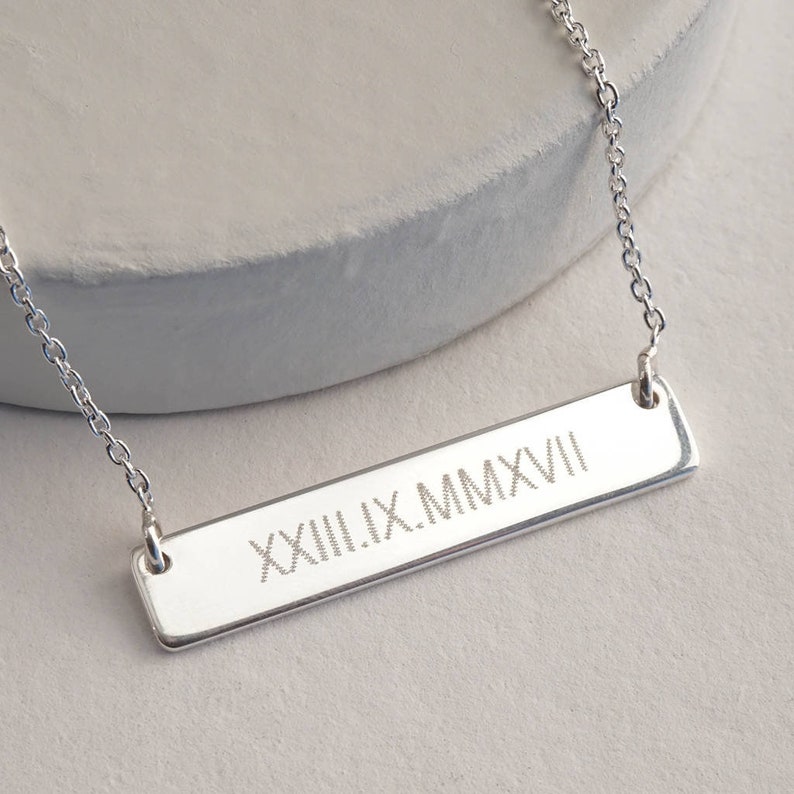 rose gold filled Custom bar necklace bar necklace bar necklace personalized bar necklace name necklace