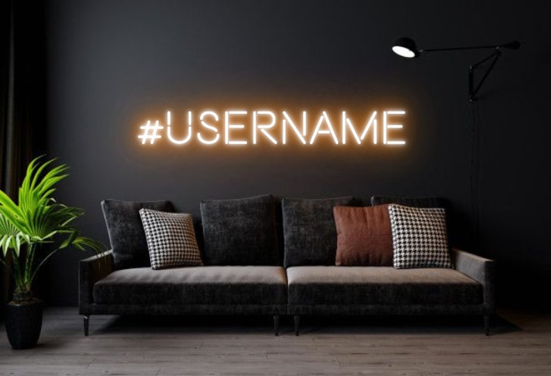 Custom Gamer Tag Neon Sign Wall Art Decor Twitch Streamer Etsy