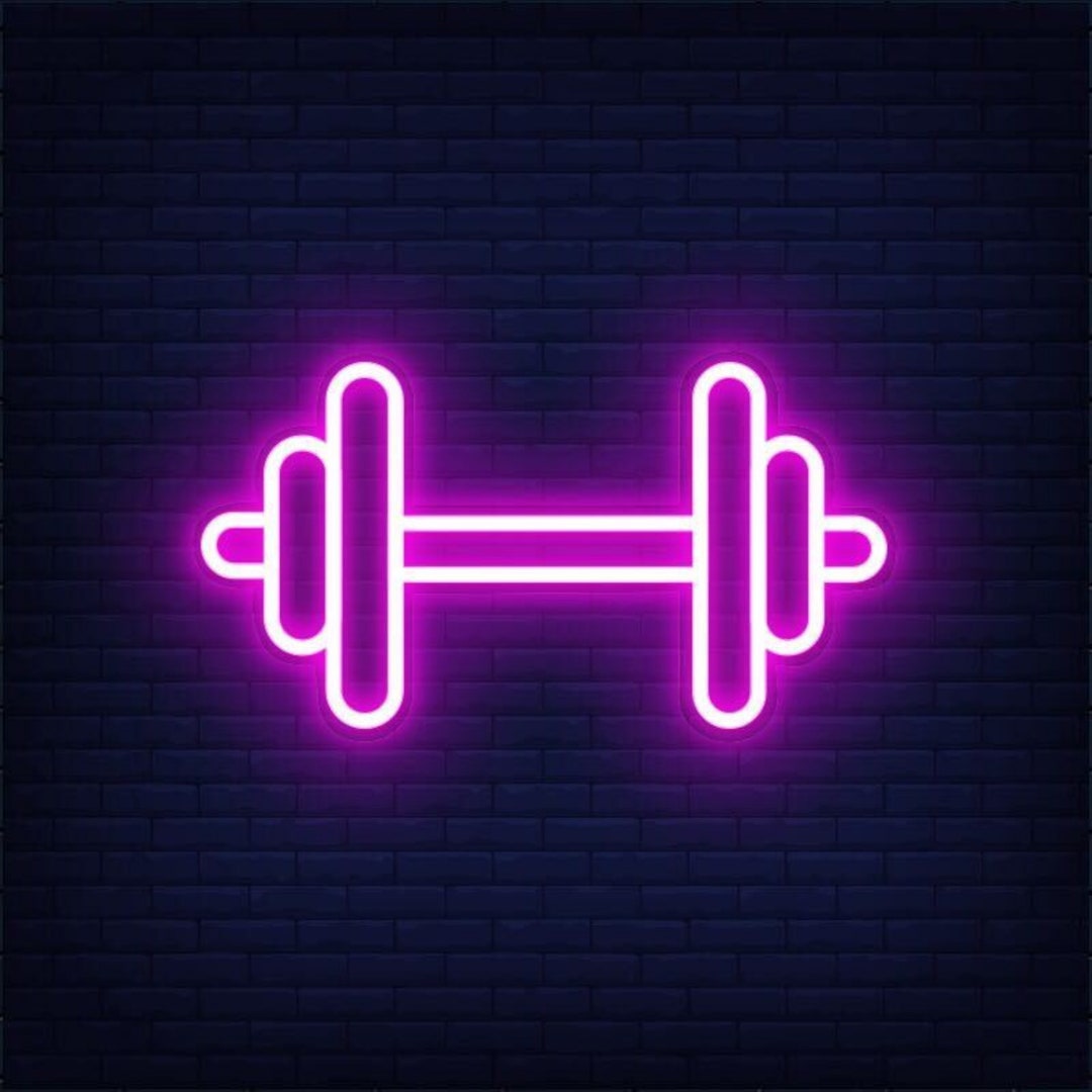 Gym LED Neon Sign Custom Workout Room Neon Signs Home Gym Etsy