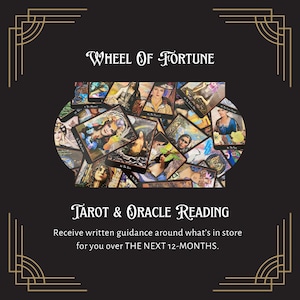 Wheel of Fortune Tarot Card Reading | 12-Month Reading | Oracle Reading | Online Readings | Intuitive Readings | Psychic Reading